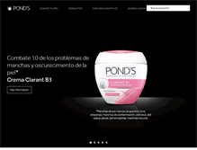 Tablet Screenshot of ponds.com.ar