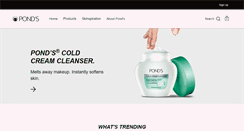Desktop Screenshot of ponds.com