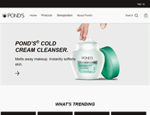 Tablet Screenshot of ponds.com